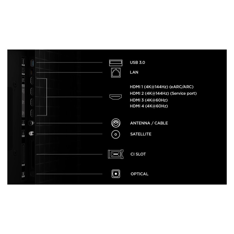 TCL 98A400M-UK 98-Inch 4K QD-Mini LED Google TV  Ultra HD HDR Smart TV with Dolby Vision 144Hz Gaming & Premium Cinematic Display