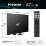Hisense A7QTUK 65 inch Smart 4K Ultra HD QLED TV