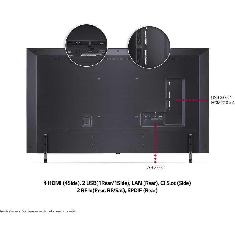 LG Nano80 NanoCell 65 Inch LED 4K HDR Freeview Play and Freesat HD Smart TV