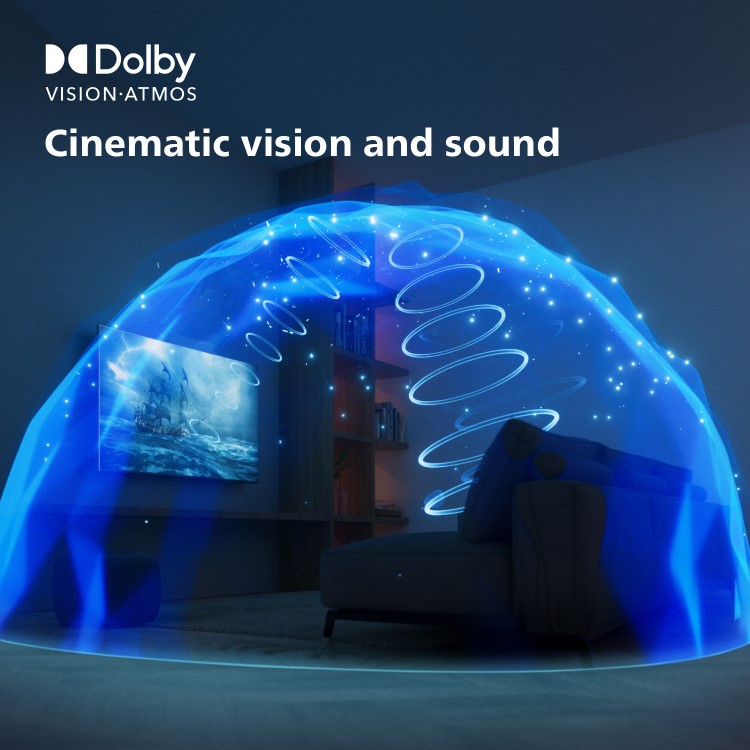 Philips PUS7608 65 inch LED 4K HDR Smart TV with Dolby Atmos