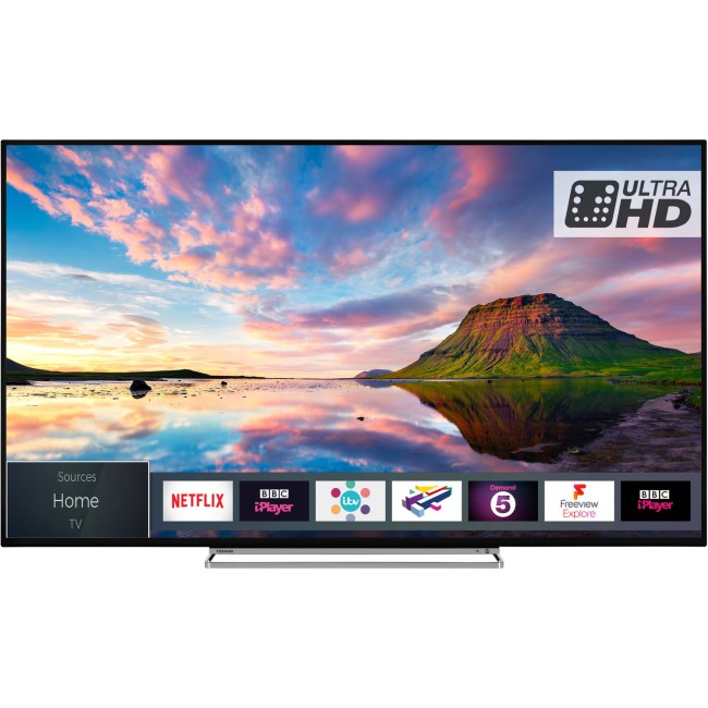 Ex Display - Toshiba 65U5863DB 65" 4K Ultra HD Dolby Vision HDR LED Smart TV with Freeview Play and Freeview HD