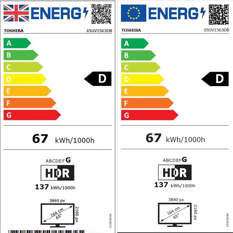 Toshiba 65UV1563DB 65 Smart 4K UHD TV – Dolby Vision & Freely Streaming