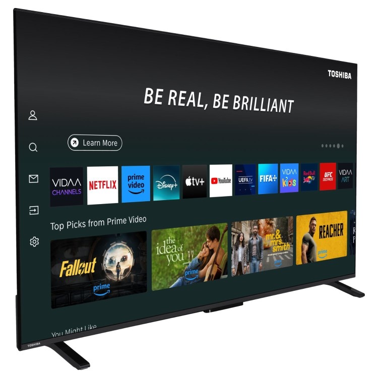 Refurbished Toshiba UV2F 65" 4K Ultra HD with HDR10 Freeview Play LED Smart TV