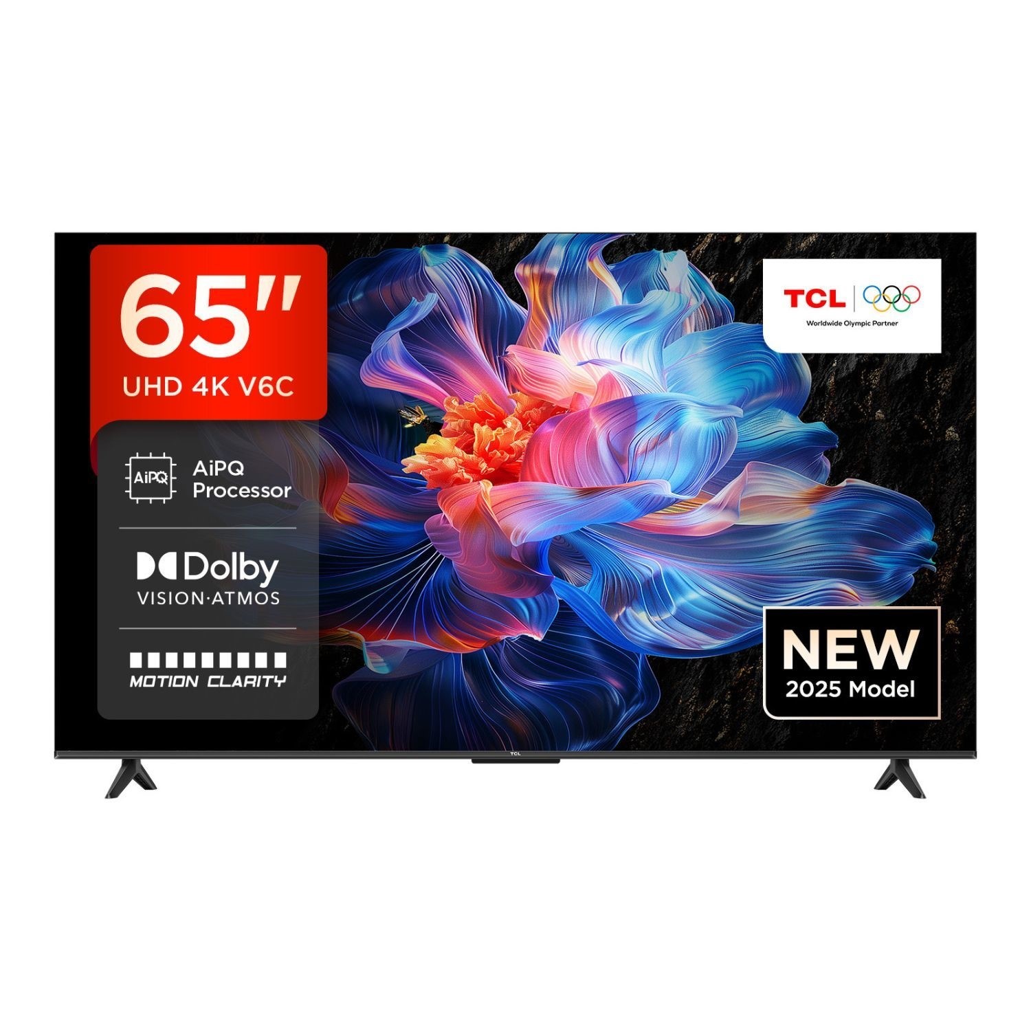 TCL 65V6C-UK 65-Inch 4K HDR Smart TV Dolby Vision HDR10+ Google TV & Dolby Atmos