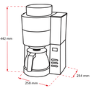 Melitta 6760642 Aromafresh Grind and Brew Filter Coffee Machine
