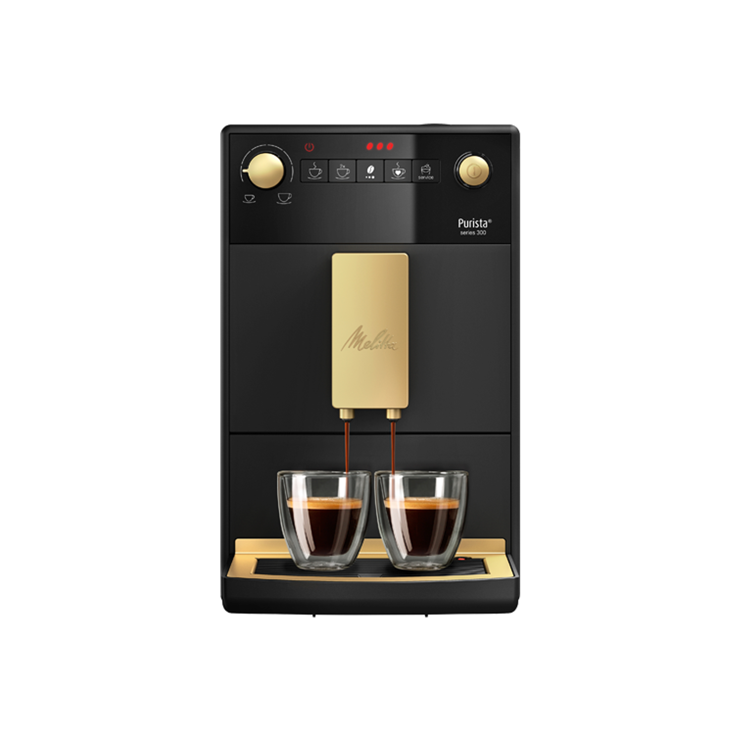 Refurbished Melitta 6768872 Purista Limited Edition Bean To Cup Coffee Machine Black & Gold