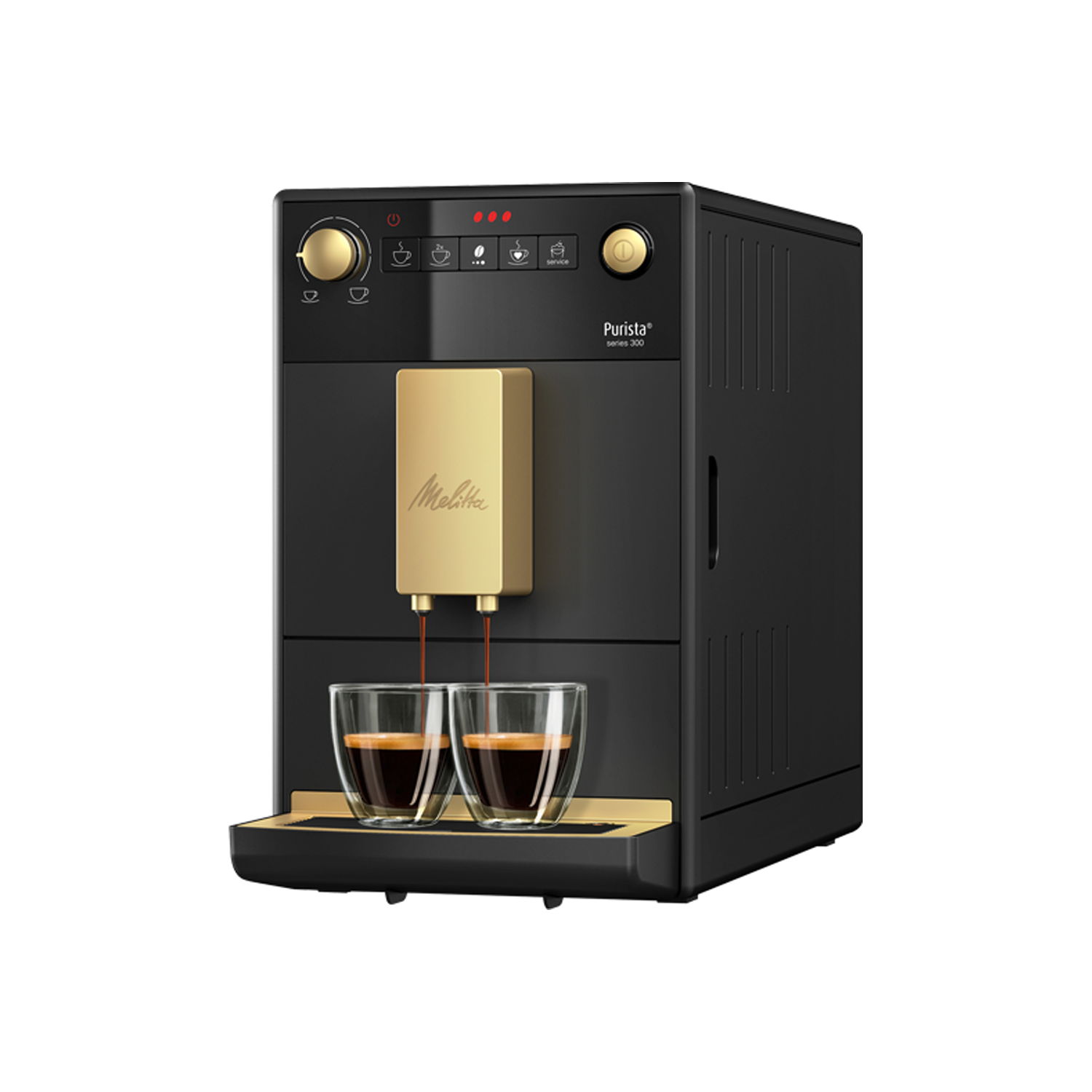 Melitta Purista Limited Edition Bean To Cup Coffee Machine Black Gold 6768872 Appliances Direct