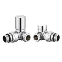 Chrome Manual Corner Radiator Valves - Towelrads Chrome Manual Corner Radiator Valves - Towelrads