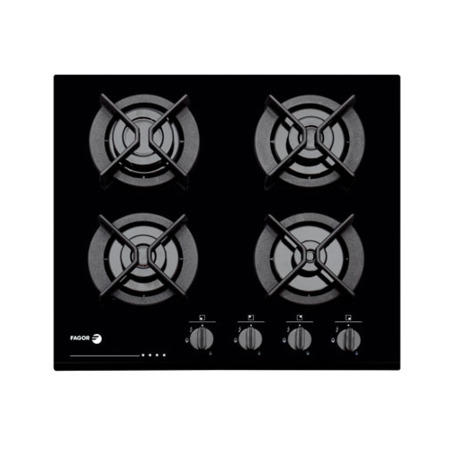 Fagor 6CFi-4GLSNAT 60cm Wide 4 Burner Gas-on-glass Hob