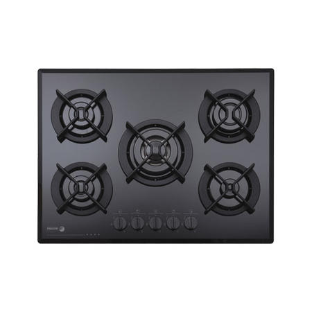 Fagor 6CFi-5GLSTNAT 70cm Five Burner Gas-on-glass Hob With 5 YEAR warranty