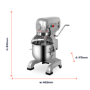 Hamoki B10 Planetary Mixer - 10 Ltr, 3 Speed, Plug In
