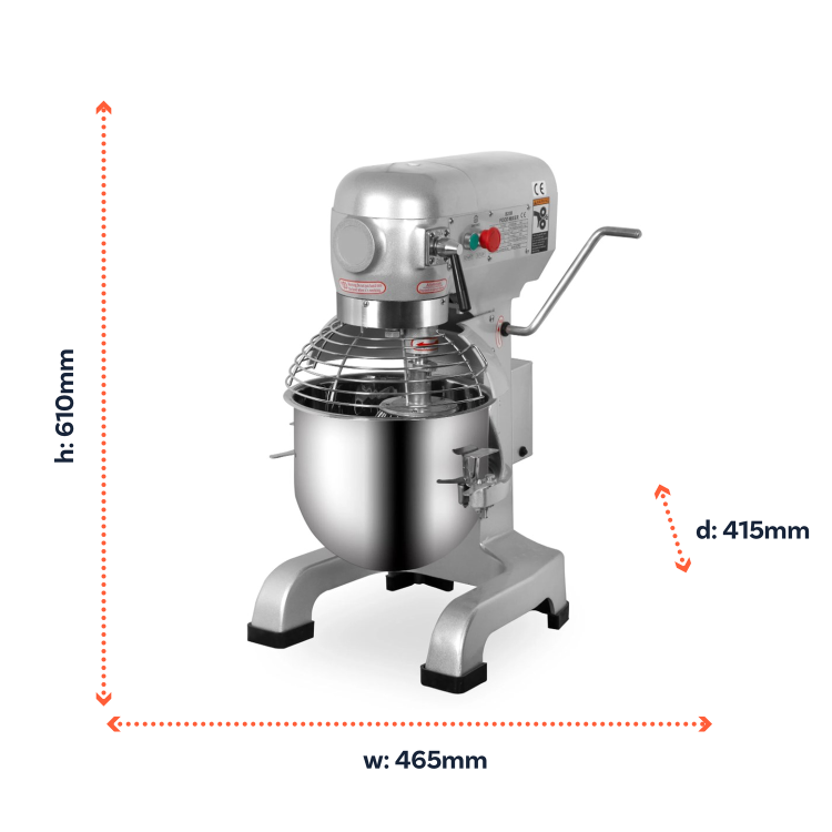 Hamoki B10 Planetary Mixer - 10 Ltr, 3 Speed, Plug In