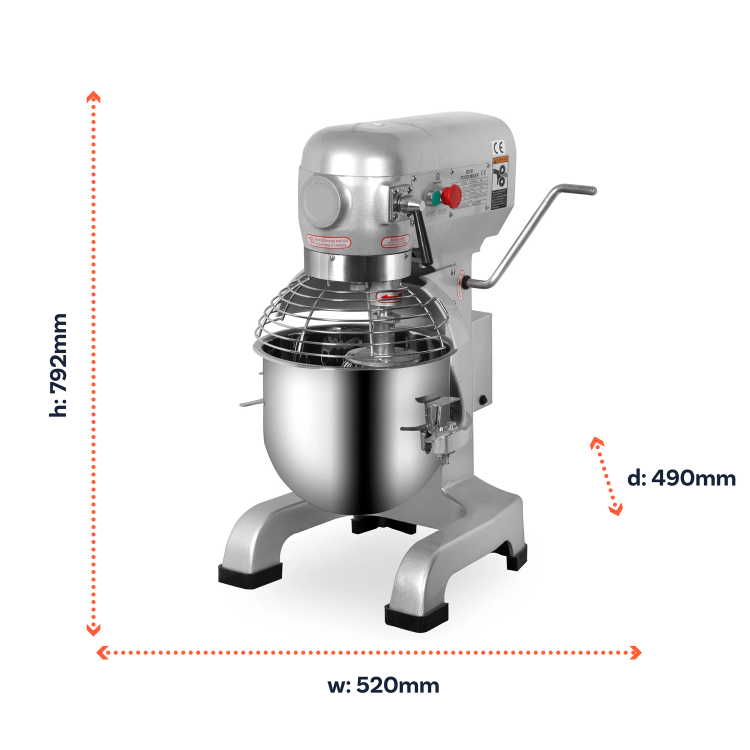 Hamoki B20 Planetary Mixer - 20 Ltr, 3 Speeds, Plug In