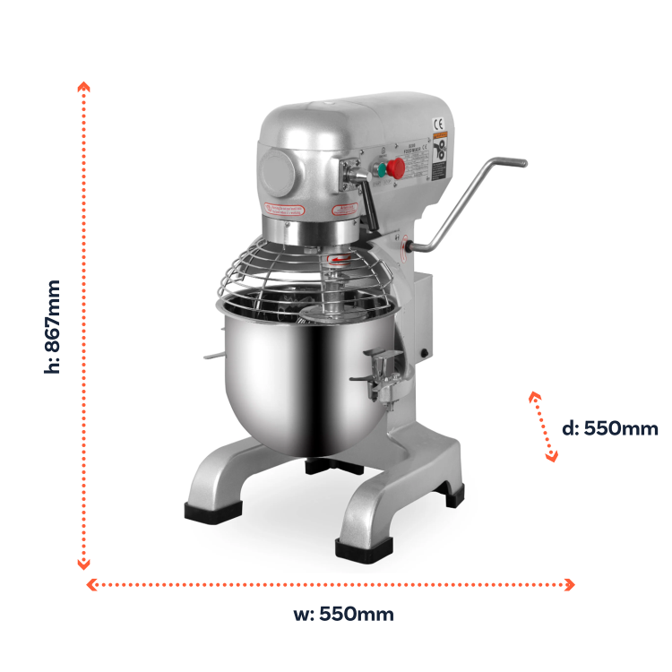 Hamoki B30 Planetary Mixer - 30 Ltr, 3 Speeds, Plug In