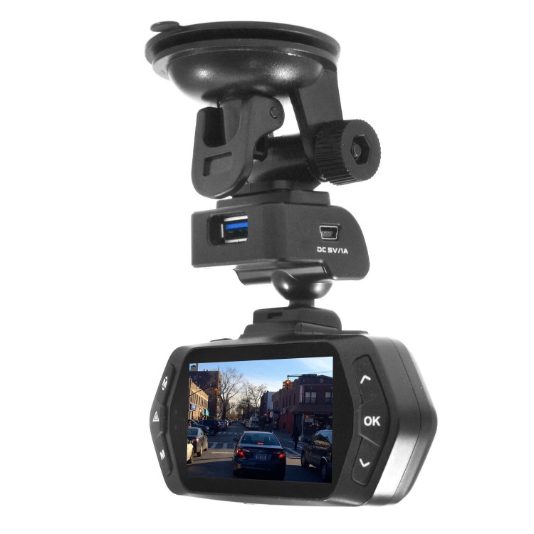 electriQ 2K Dash Cam 160 Degree Wide Angle View Ambarella Nightvision and 2.7 Inch  Screen