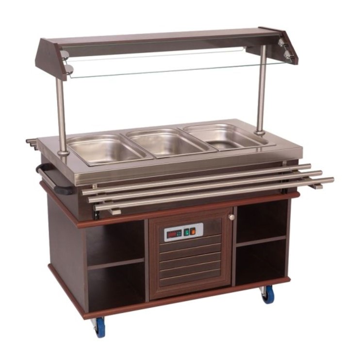 Combisteel Refrigerated Buffet Display Salad Bar - 3 x 1/1 GN