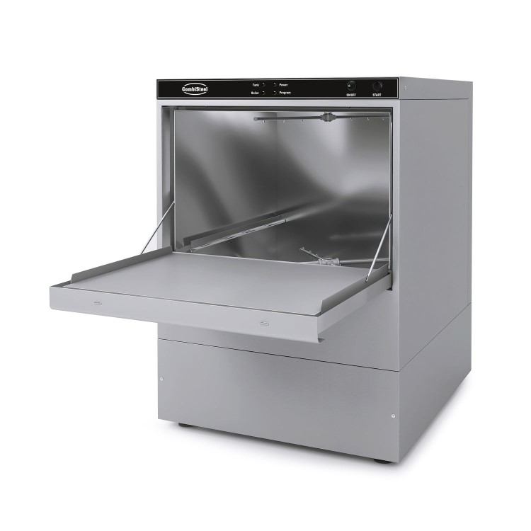 Combisteel ENT400 Glasswasher - 400mm Basket Gravity Drain Single Phase Hardwired