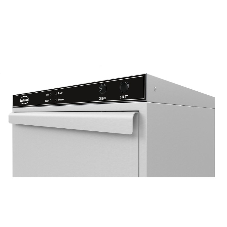 Combisteel ENT500 DP Dishwasher - 500mm Basket, Drain Pump - Hardwired