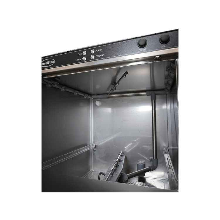 Combisteel ENT500 DP Dishwasher - 500mm Basket, Drain Pump - Hardwired