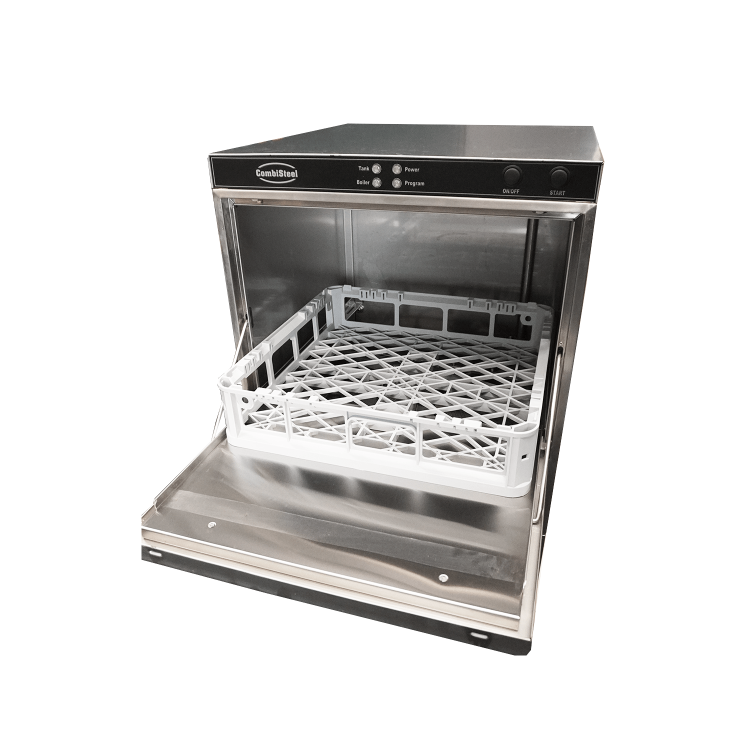 Combisteel ENT500 DP Dishwasher - 500mm Basket, Drain Pump - Hardwired