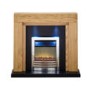 Adam Oak and Black with Eclipse Fire in Chrome - Montana