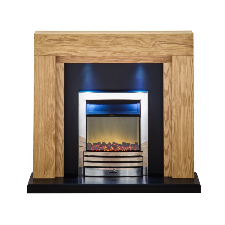 Adam Oak and Black with Eclipse Fire in Chrome - Montana