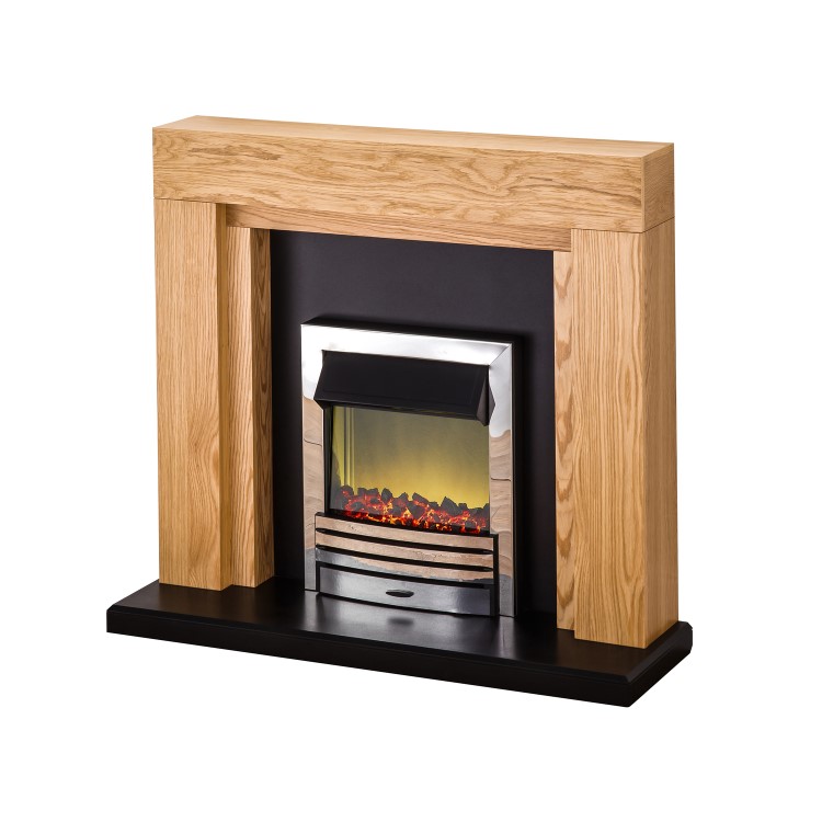Adam Oak and Black with Eclipse Fire in Chrome - Montana
