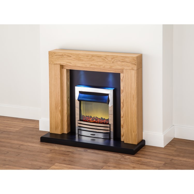 Adam Oak and Black with Eclipse Fire in Chrome - Montana