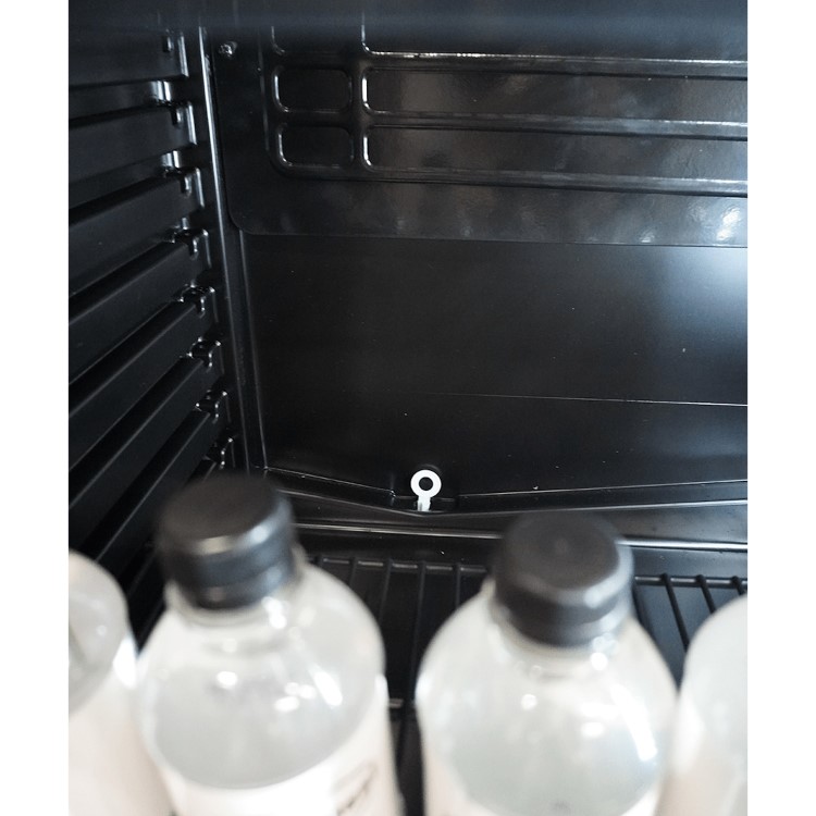 Combisteel Upright Display Fridge - 400 Ltr Black