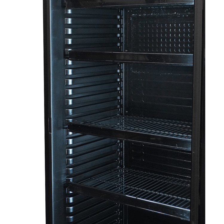 Combisteel Upright Display Fridge - 400 Ltr Black