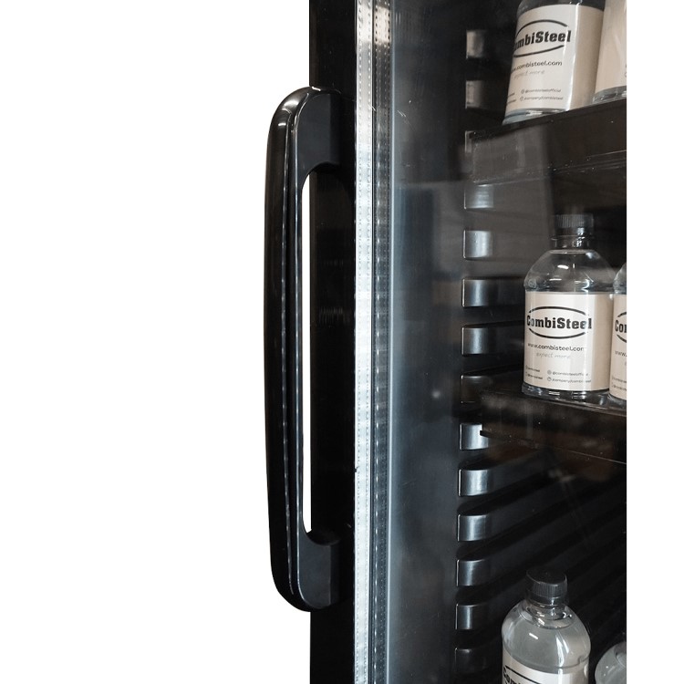 Combisteel Upright Display Fridge - 400 Ltr Black