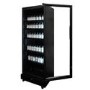 Combisteel Upright Display Fridge - 400 Ltr Black