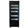 Combisteel Upright Display Fridge - 400 Ltr Black