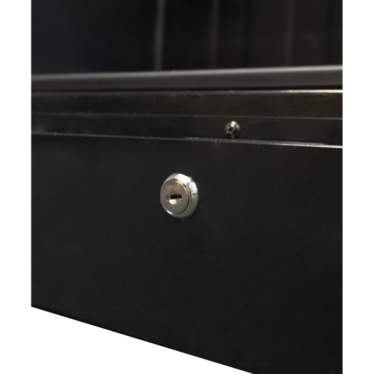 Combisteel Upright Display Fridge - 400 Ltr Black