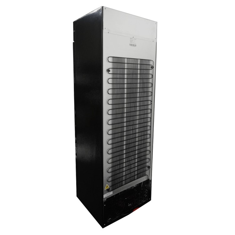 Combisteel Upright Display Fridge with Canopy - 400 Ltr Black