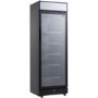 Combisteel Upright Display Fridge with Canopy - 400 Ltr Black
