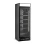 Combisteel Upright Display Fridge with Canopy - 400 Ltr Black