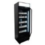 Combisteel Upright Display Fridge with Canopy - 400 Ltr Black