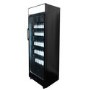 Combisteel Upright Display Fridge with Canopy - 400 Ltr Black