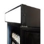 Combisteel Upright Display Fridge with Canopy - 400 Ltr Black