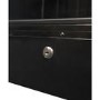 Combisteel Upright Display Fridge with Canopy - 400 Ltr Black