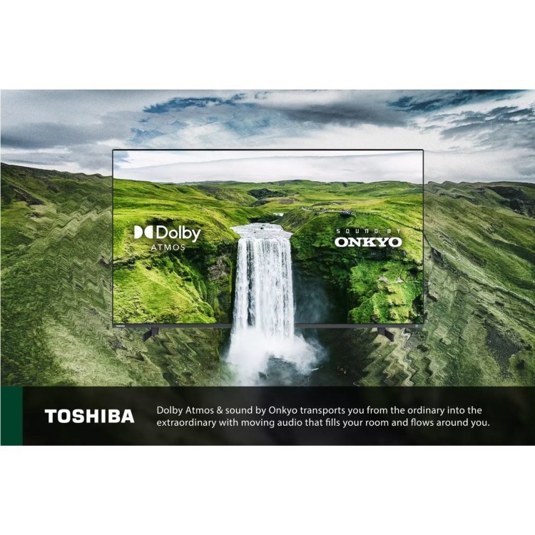 Refurbished Toshiba QF5D 70" 4K Ultra HD with HDR10 Freeeview Play QLED Smart TV