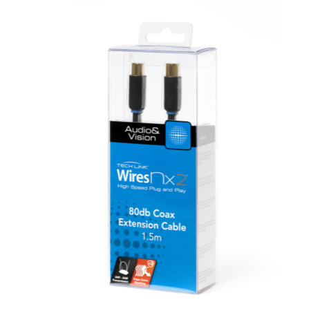 WIRES NX2 &ndash; Coax plug - Coax socket - 1.5m
