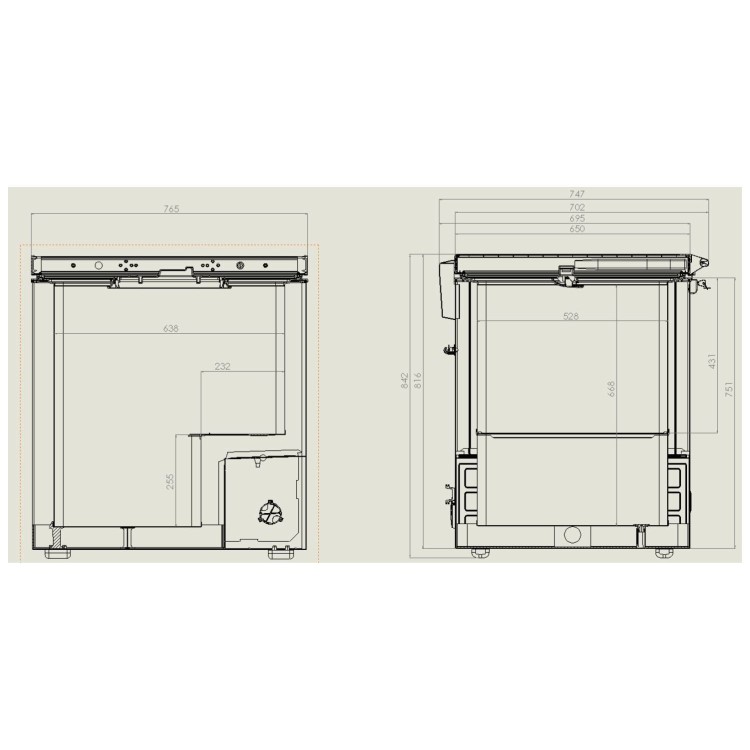 Combisteel Chest Freezer with Stainless Steel Lid - 202Ltr