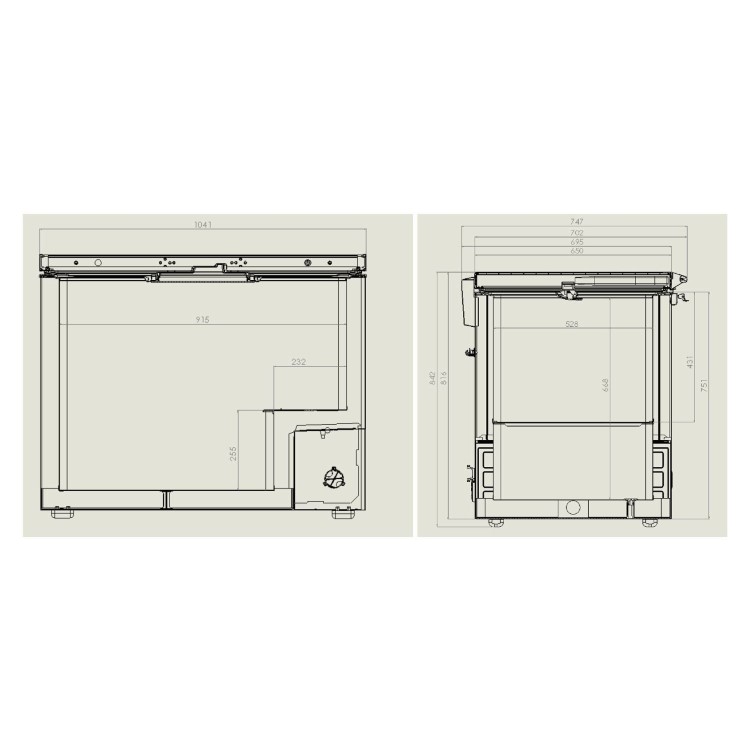 Combisteel Chest Freezer with Stainless Steel Lid - 305Ltr