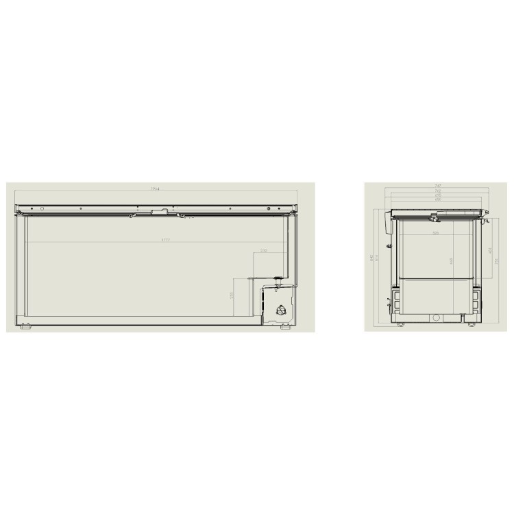 Combisteel Chest Freezer with Stainless Steel Lid - 635Ltr