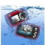 HP c150w Camera Red 8MP 2.7 & 1.8 Dual LCD 4x digital zoom 3m Wtprf AAA