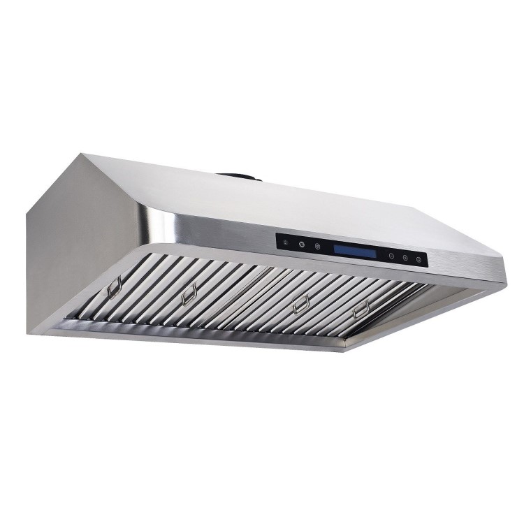Combisteel Compact Extraction Hood with Motor, Filters & LED Lights - 900mm Wide, Plug In