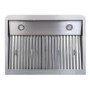 Combisteel Compact Extraction Hood with Motor, Filters & LED Lights - 900mm Wide, Plug In
