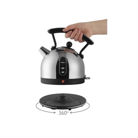 Dualit 72700 1.7l Black Dome Cordless Kettle With Window